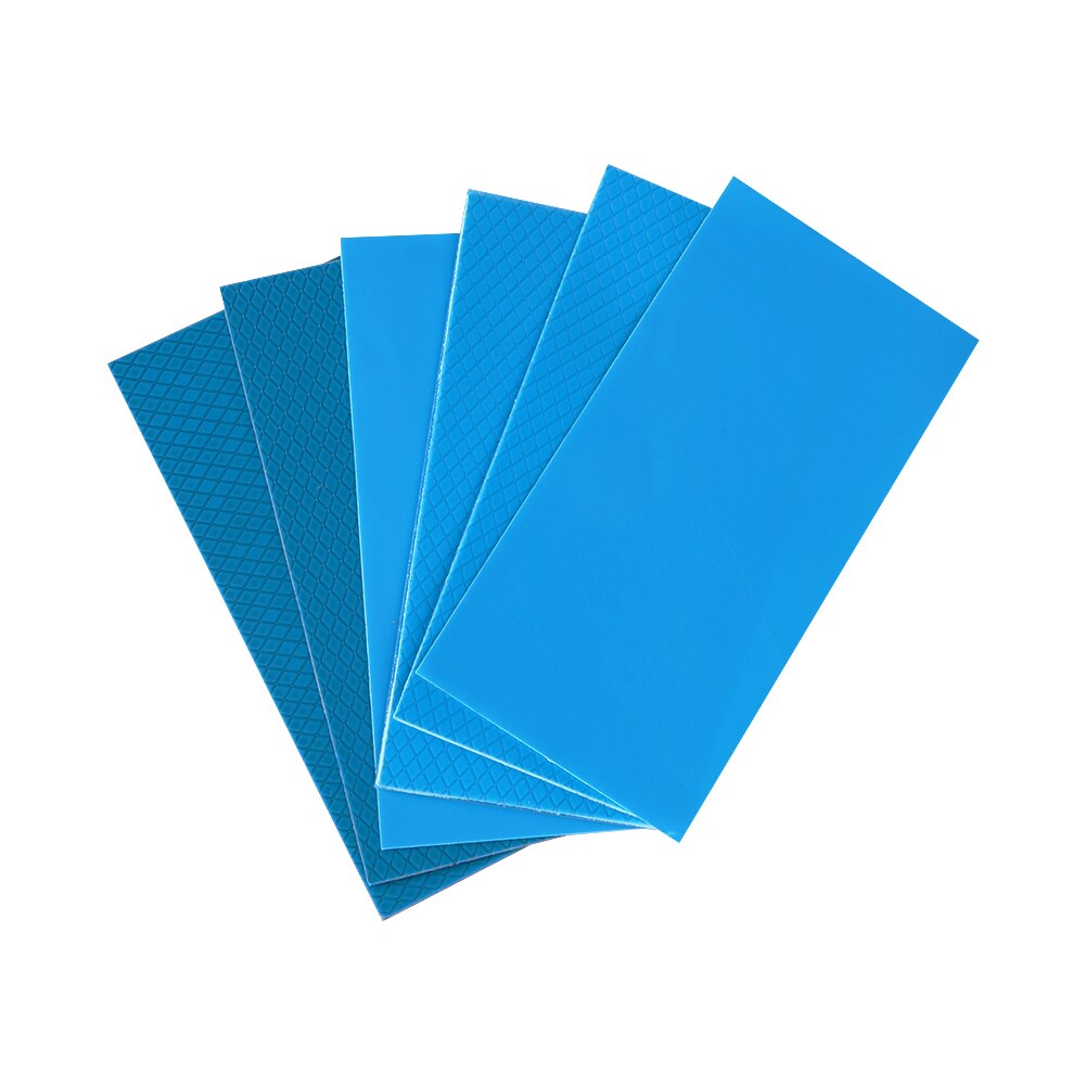 Computer GPU CPU Heatsink Cooling Conductive Silicone Thermal Pad 3Pcs 100mm*50mm Thickness 0.3/0.5/1mm conductivity 6/10W/M-K