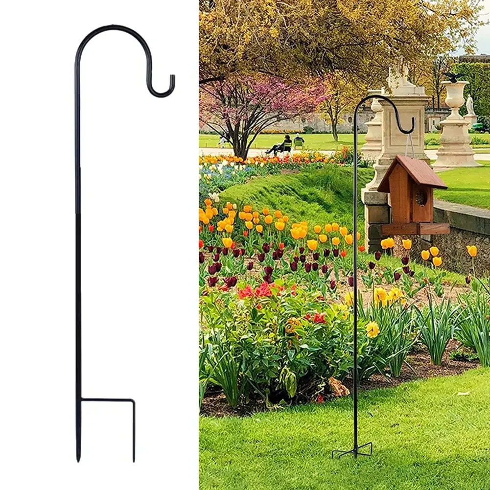 90/100/120 cm herderhaken plantenhaak ambachtelijke haak voor het ophangen van zonne-verlichting vogelvoeders ﻿ Outdoor Yard Garden Decor