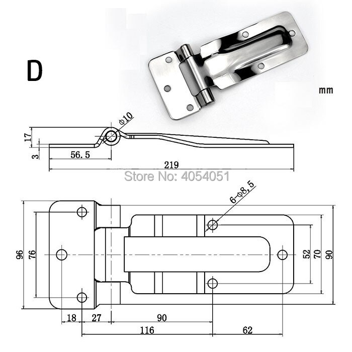 Cold Store Storage Door Hinge Oven Industrial Equipment Refrigerated Truck Van Express Car Cookware Machine Hardware: D