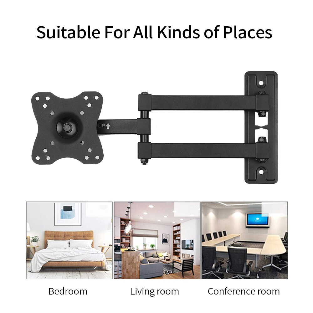TV Universal Monitor Arm 360 °Rotating Material Thick And Strong Free Stretch Adjustment Easy to Install