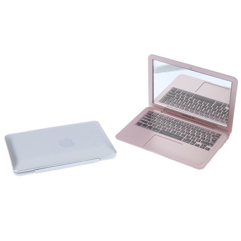 Eitelkeit Spiegel machen-hoch Mini Tasche Laptop Spiegel Computer Glas Frauen Mädchen Kreative Hause Dekorative Spiegel 1Stck