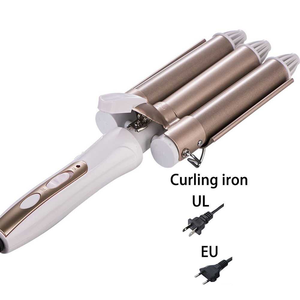 Modelador de cachos elétrico com três cilindros de 22/20mm e modelador de cachos elétrico