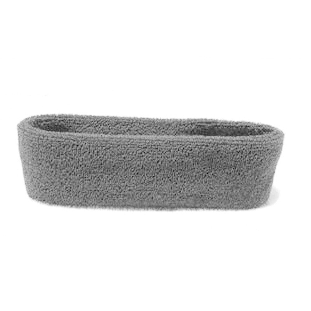 1Pc Hoofdband Vrouwen/Mannen Katoen Zweet Zweetband Hoofdband Yoga Gym Stretch Head Band Voor Sport Elasticiteit Zweet Bands sport Veiligheid: gray