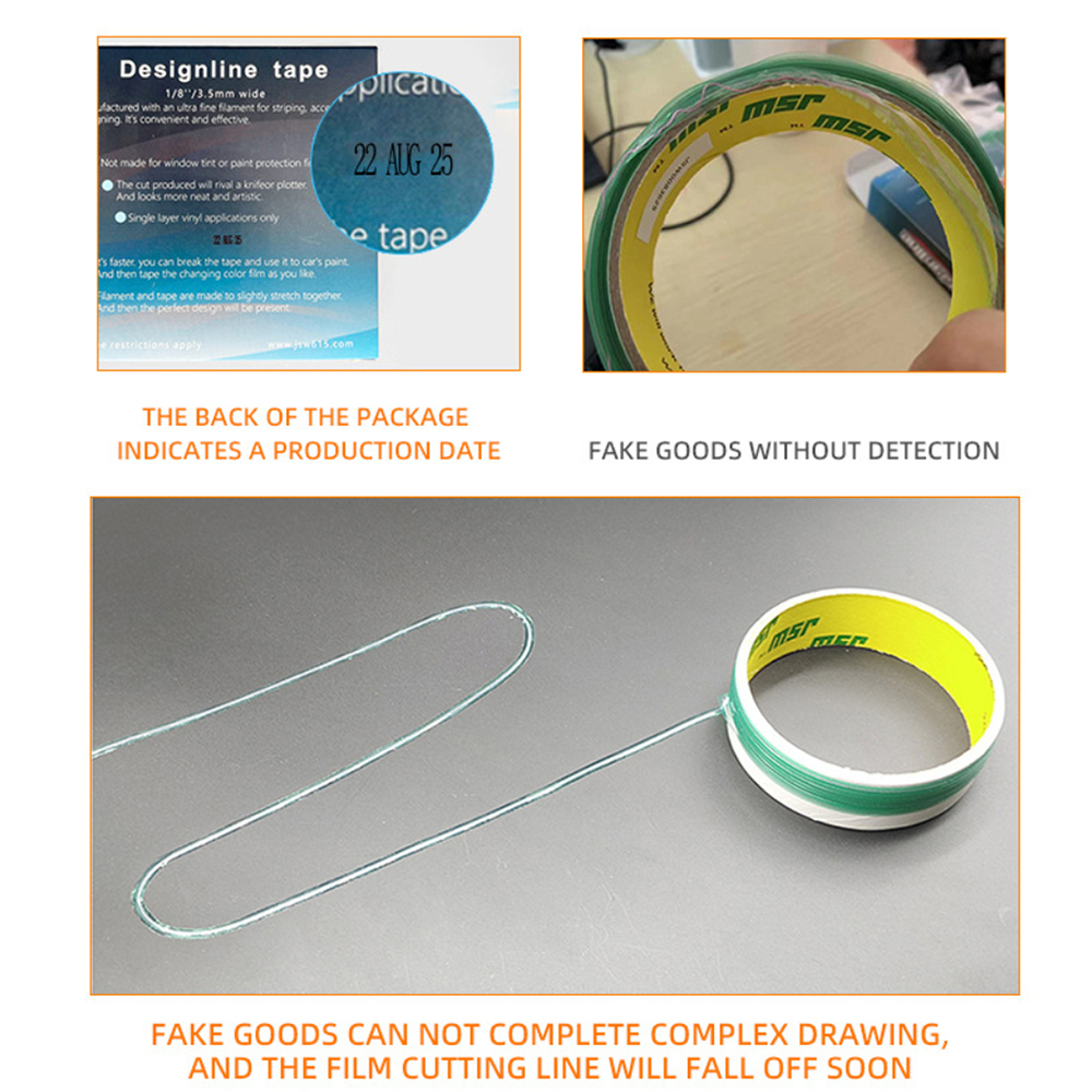 5M/10M/50M Vinyl Auto Wrap Mesloze Tape Lijn Auto Stickers Snijgereedschap vinyl Film Wikkelen Cut Tape Auto Accessoires E28