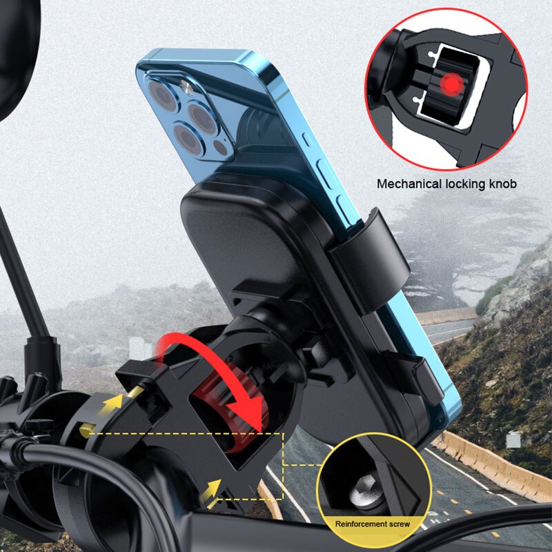 Soporte de teléfono móvil para motocicleta, X-TIGER de Material ABS, para bicicleta eléctrica
