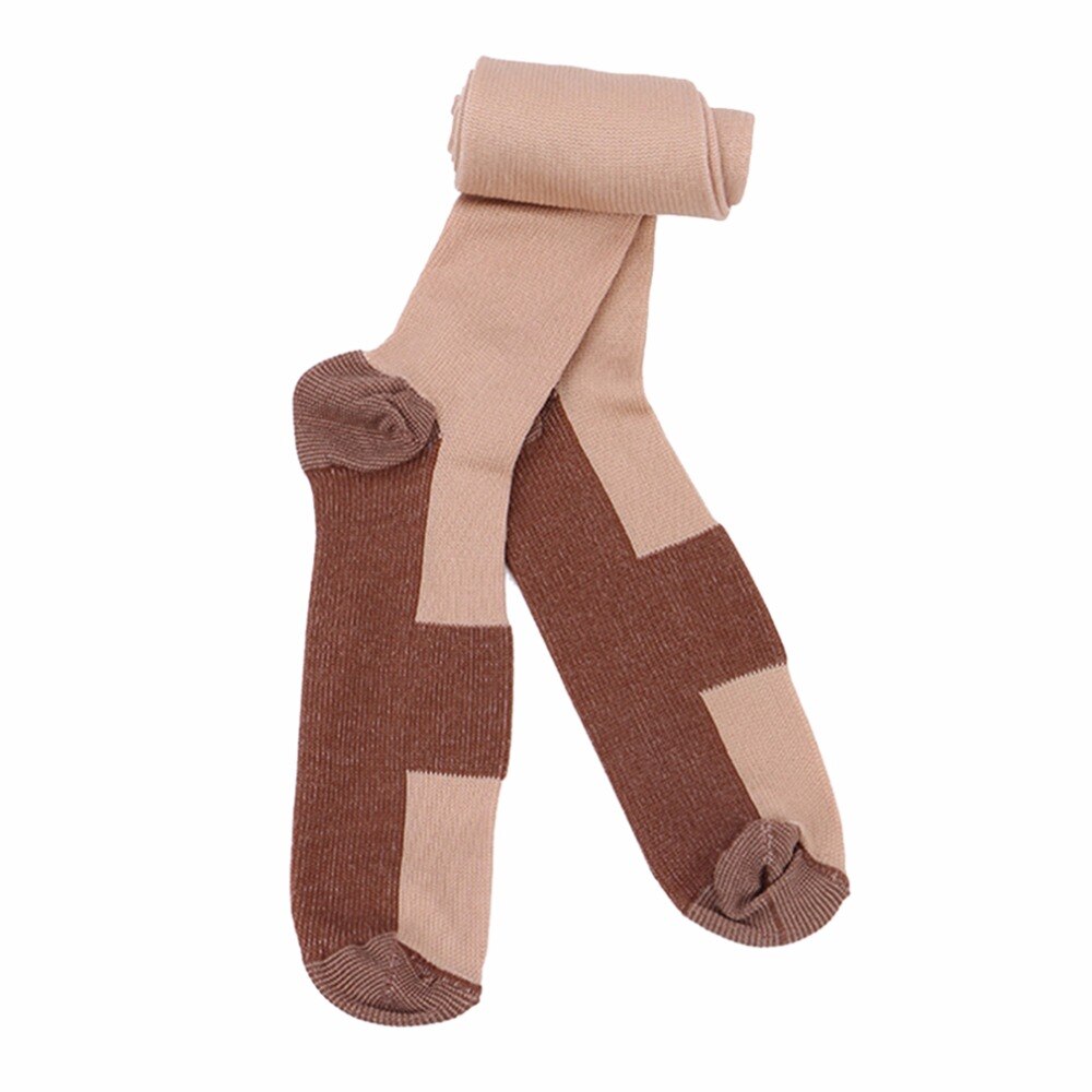 Calzino sportivo Anti fatica calze a compressione magiche donna uomo calze alte al ginocchio comodo sollievo dal dolore ai piedi morbido Miracle Copper