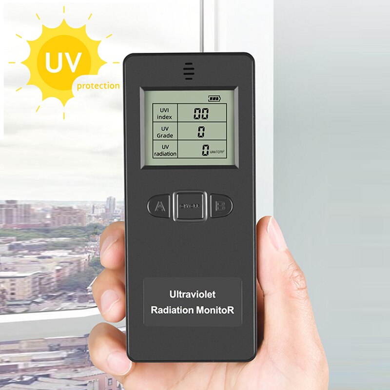 Digital Ultraviolet Radiation Detector Ultraviolet UV UVI Meter Radiometer Tester Protective Equipment Testing Counter KF-90