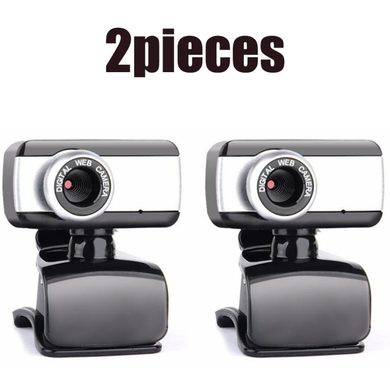 Mini Camera Webcam Full HD Web Camera Built-in Microphone Rotatable USB Plug Web Cam For PC Computer Mac Laptop Desktop: 2 pieces