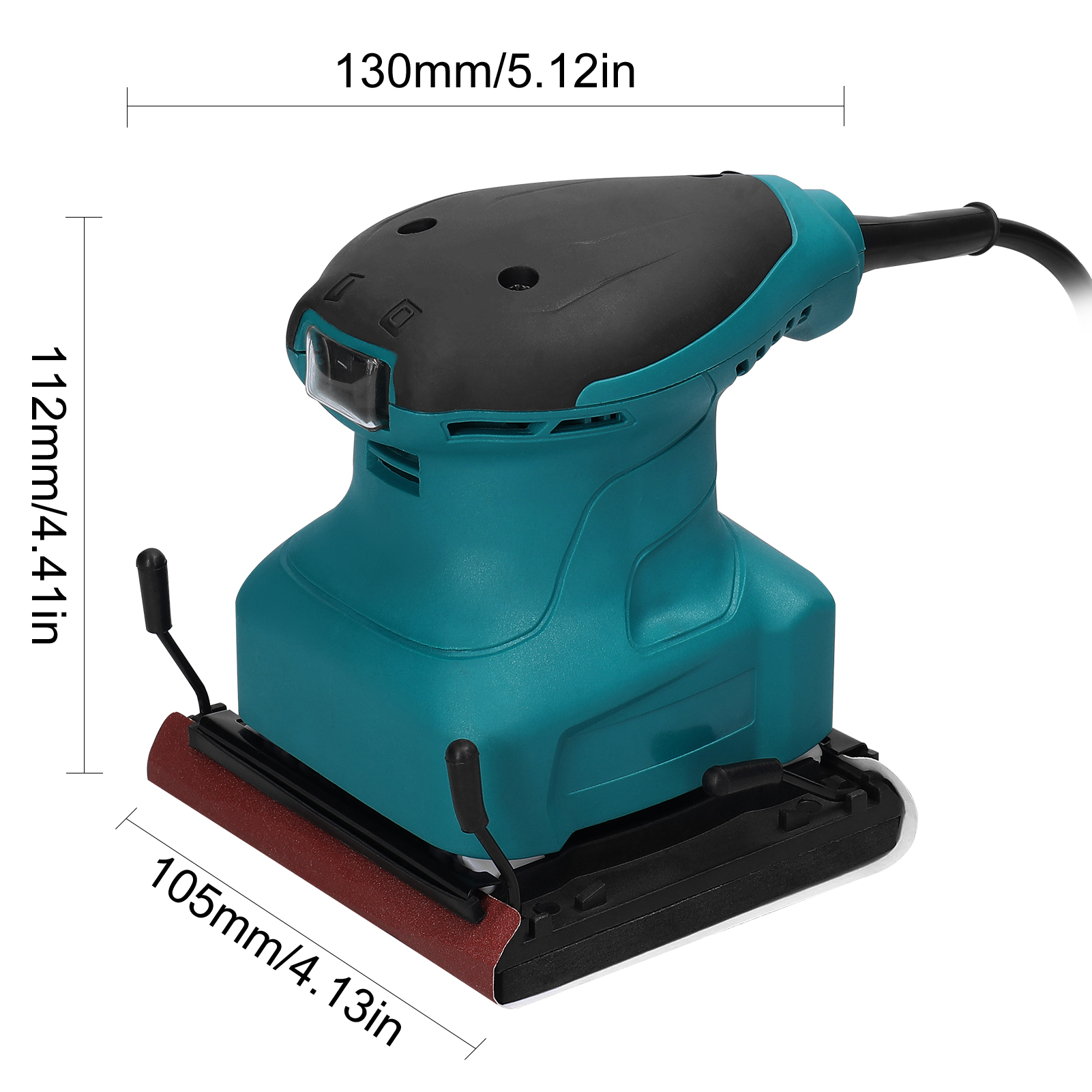 400w orbitalslip träslip elbilspoler multifunktionell trä metall vaxning polering slipning slipmaskin