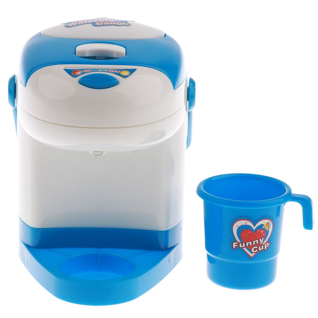 Di plastica di Simulazione Casa Distributore di Acqua Apparecchio per I Bambini Gioco di Ruolo Giocattoli-Blu