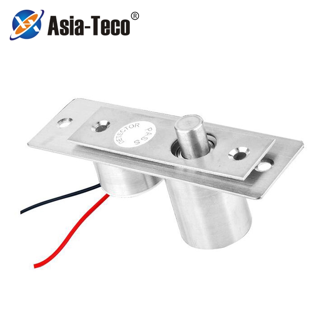 Fail Safe Stainless Steel DC 12V Mini Electric Bolt Lock Solenoid Electric Door Lock 5 wires feedback lock Easy to Install