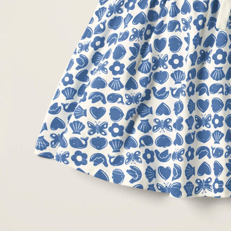 Zomer Baby Meisje Kleding Katoen Mini Dier Bloemenprint Lolita School Leuke Rokken Voor Kids 2-7 Jaar