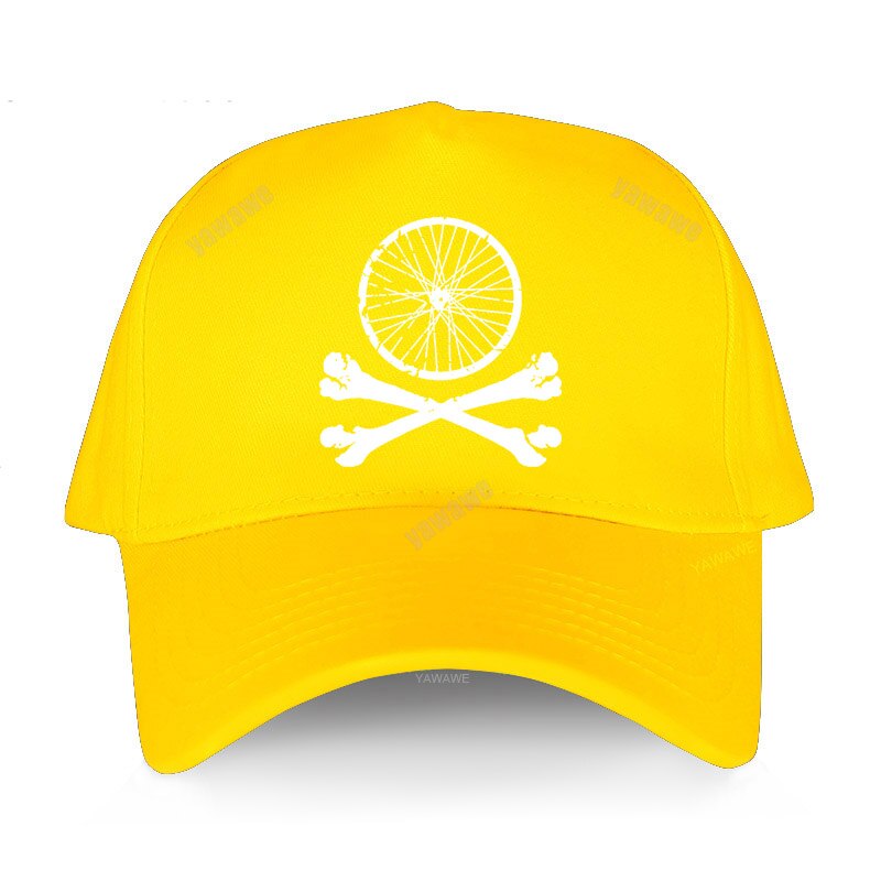 Women yawawe Baseball cap spring summer hats for men Mountain mtb Cycling skull Bicycle downhill bmx Adult cotton hat: yellow