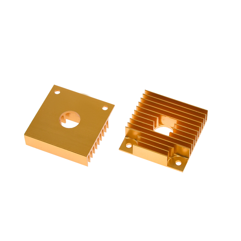 3D Prints Radiator Aluminum Motor Heatsink Extruded Heat Dissipation Electronic Heat Sink for Ender 3 PRO 42 stepper motor: Gold