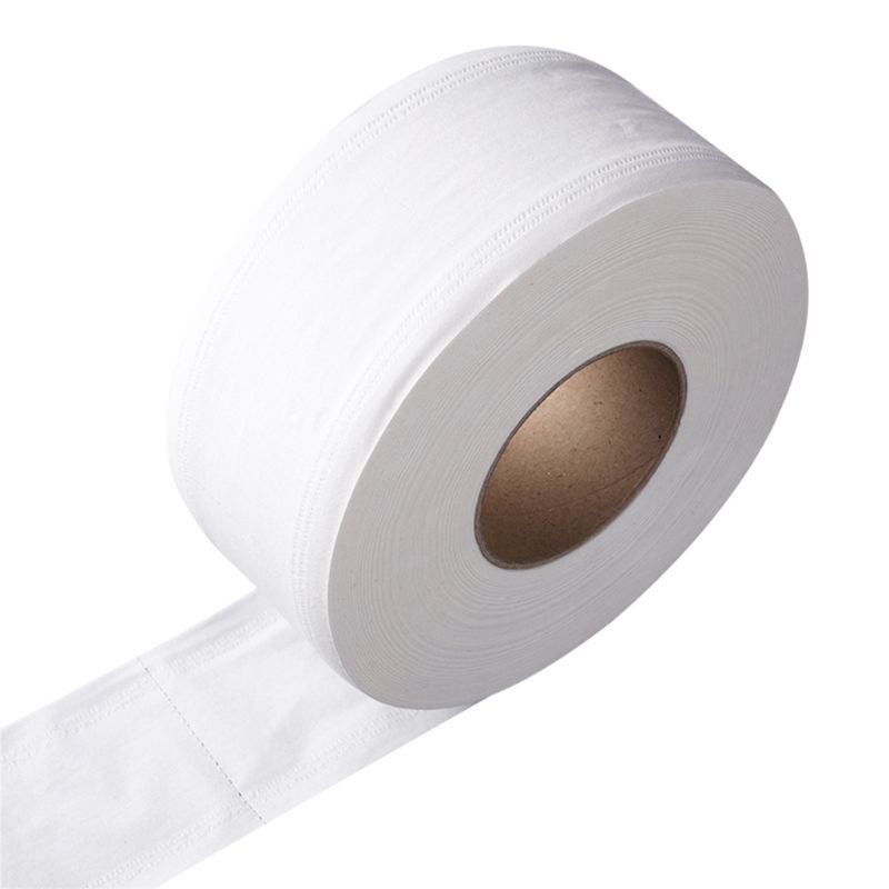 Rollo de papel higiénico grande grueso de 4 capas en relieve sin tejido de baño Jumbo fluorescente
