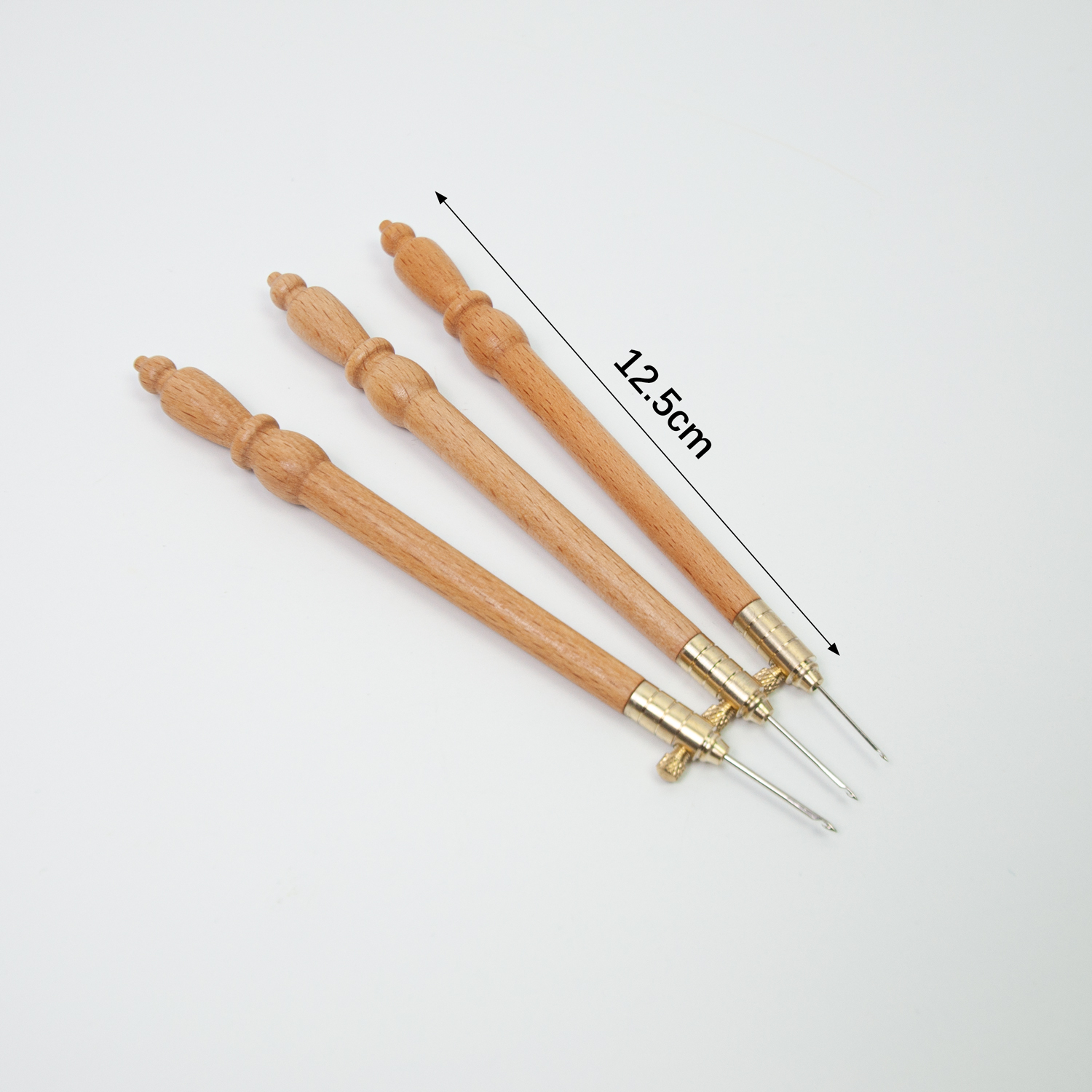 Uncinetto per tamburello con 3 aghi, strumento per ricamo, manico per gancio Luneville con fa da ricamo di nuovo design