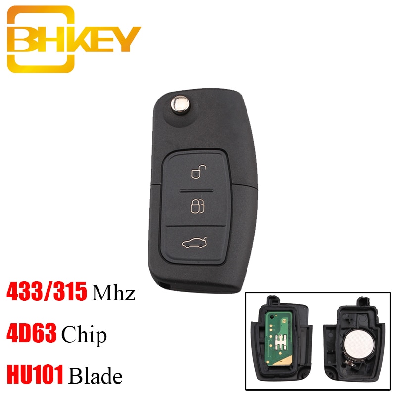 Chiave Completa Telecomando FORD TRANSIT 433MHz 4D63 6C1T15K601AG
