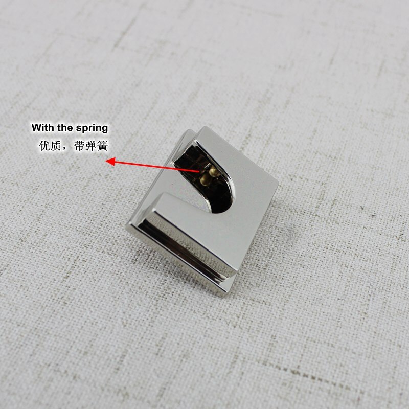 2sets 5colors Square lock metal for handbags factory hardware Bag Parts Accessories