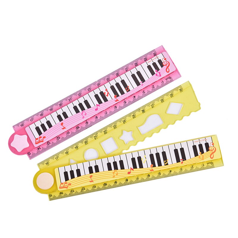 1pcs Office Supplies Music Ruler Rulers Primary School Students Child Painting Measuring Scale Ruler