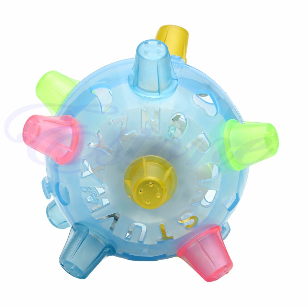 Jumping Joggle Flashing Light Up Bouncing Vibrating Sound Music Toy Jumping Ball-P101