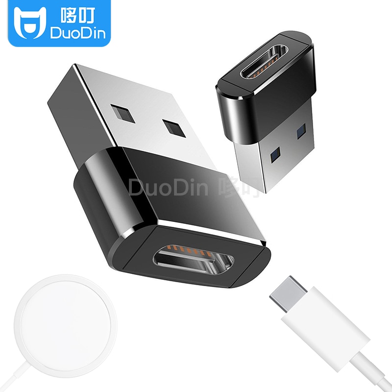 Adaptador USB tipo C con cabeza de cable de carga, fuente de alimentación portátil, adaptador de seguridad Mag de aleación de aluminio para USB-C