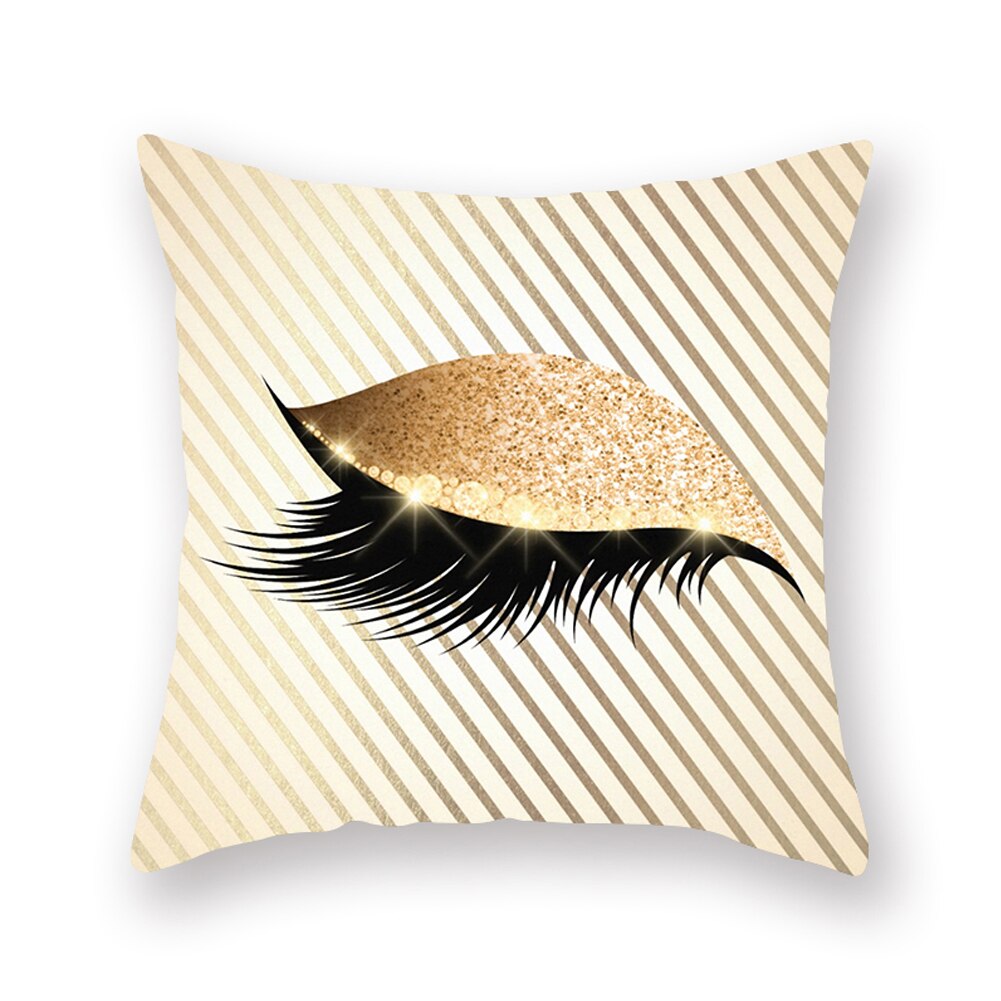 Funda de cojín suave para pestañas, funda de almohada con brillos de lentejuelas, innovador, 45x45cm: 7