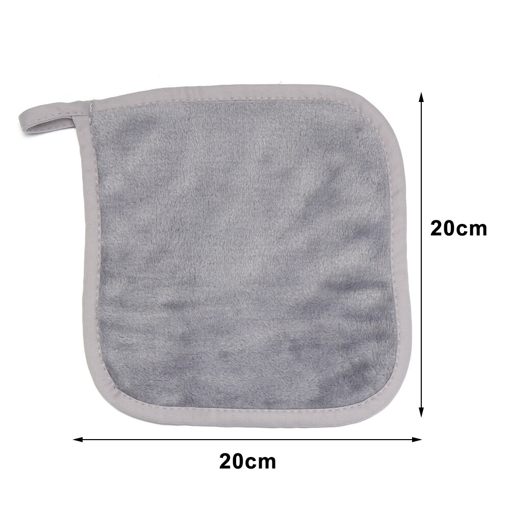1PC Color Reusable Microfiber Facial Cloth Face Towel Makeup Remover Cleansing Glove Tool Beauty Face Care Pink Towel 3 Styles