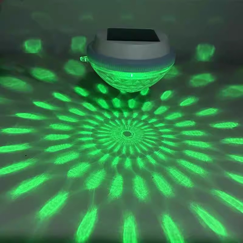 Led utendørs solcellelampe fontene flytende bassenglys automatisk nattbelysning  ip65 vanntett hagebassengfestdekorasjon