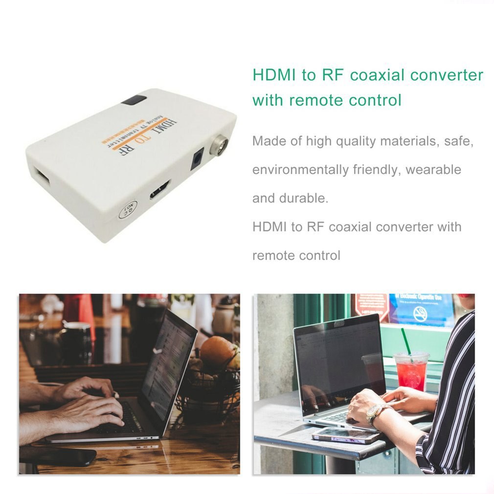 HDMI a RF señal HDMI a TV HDMI a circuito cerrado HDMI a RF herramienta HDMI a RF caja de convertidor coaxial RF