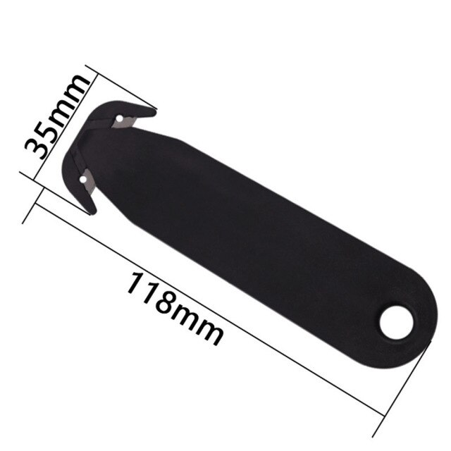 1Pc Dubbele Randen Veiligheid Box Cutter Multi Tool Blade Doos Rop Film Snijden Mes Diy Art Cutter Mes briefpapier Cutter: Black