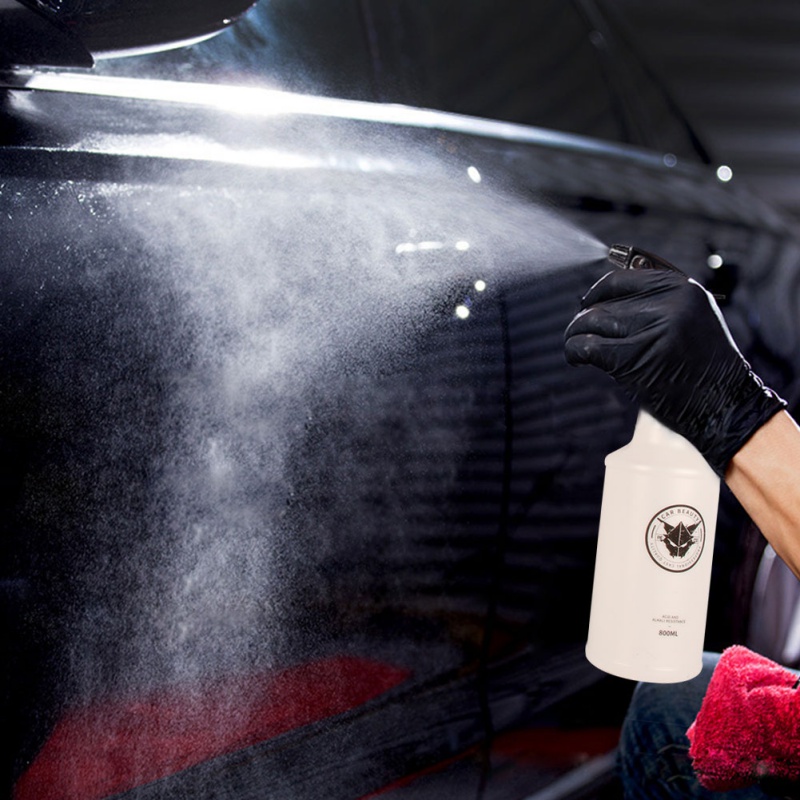 1Pc 800ML Ultra-fine Water Mist Cylindrical Spray Bottle HDPE Chemical Resistant Sprayer For QD Liquid Auto detail