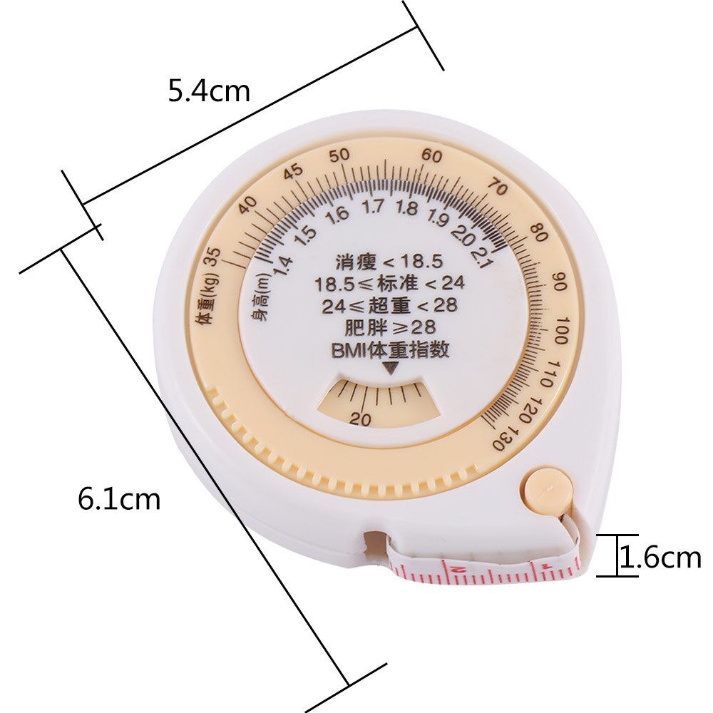 150cm pratique imc taille hanche indice de masse circonférence automatique rétractable règle goutte forme mesure outil ruban à mesurer