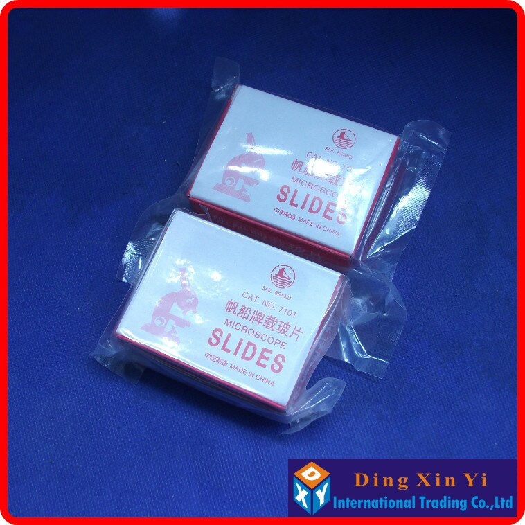 Microscope slides 50pcs,microslide(25.4*76.2mm)+2 Box cover glass 200pcs(18*18mm)