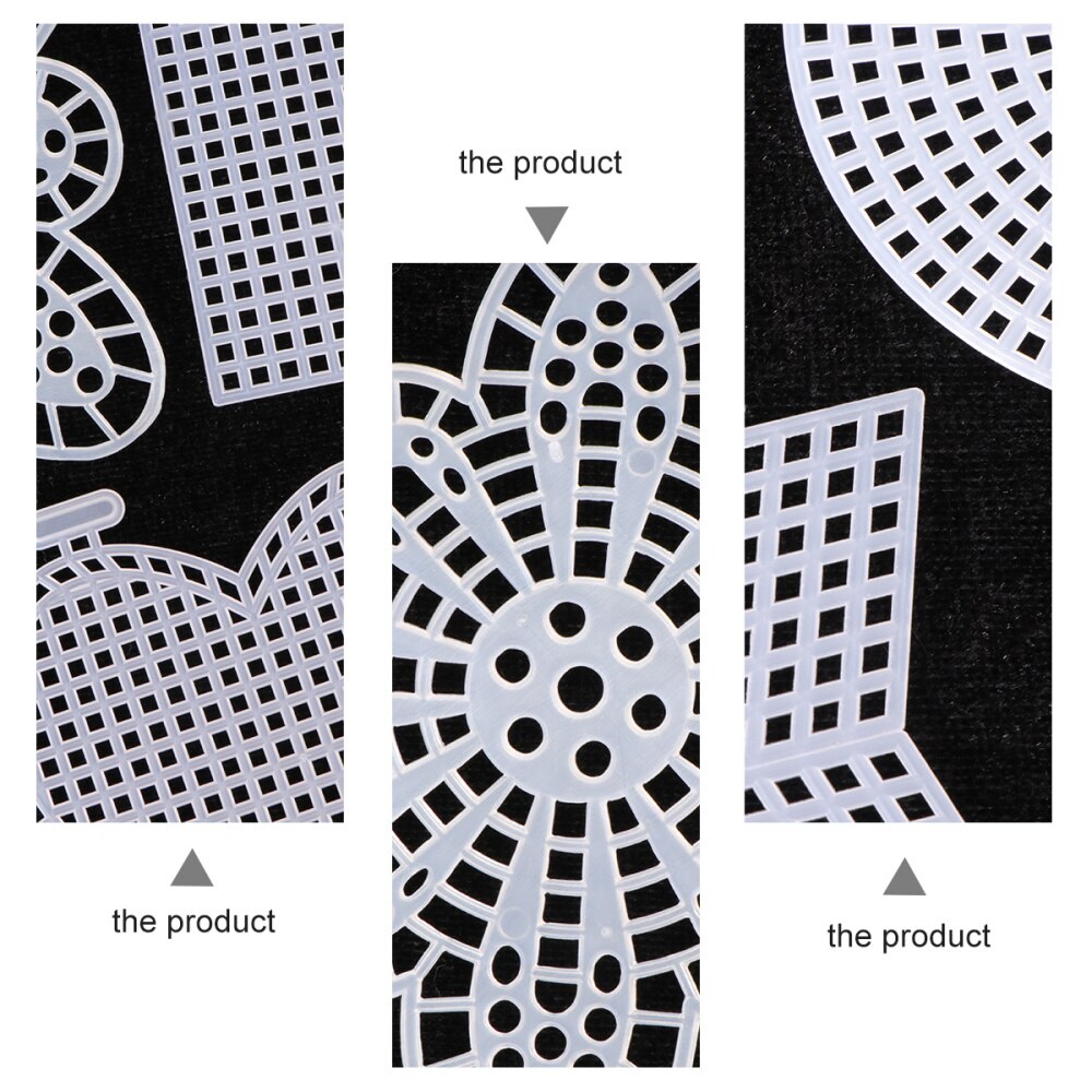 50 pièces maille toile feuilles point de croix couture toile feuilles pour broderie acrylique fil artisanat tricot et Croche