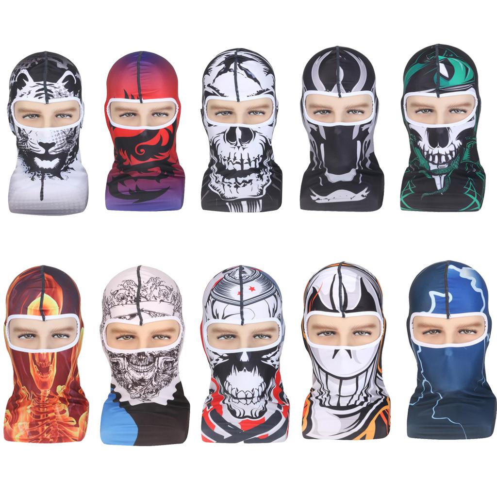 Mannen Vrouwen Balaclava Motorcycle Biker Volledige Gezichtsmasker Halswarmer Sjaal Schedel Bandana Hoed