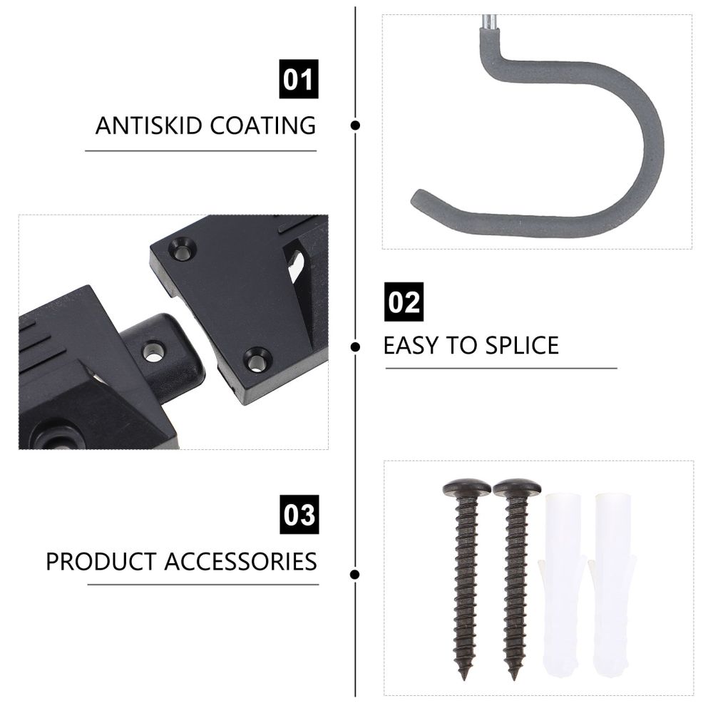 1 Set Garage Hooks Tools Organizer Wall Mounted Adjustable Wall Tool Organizer