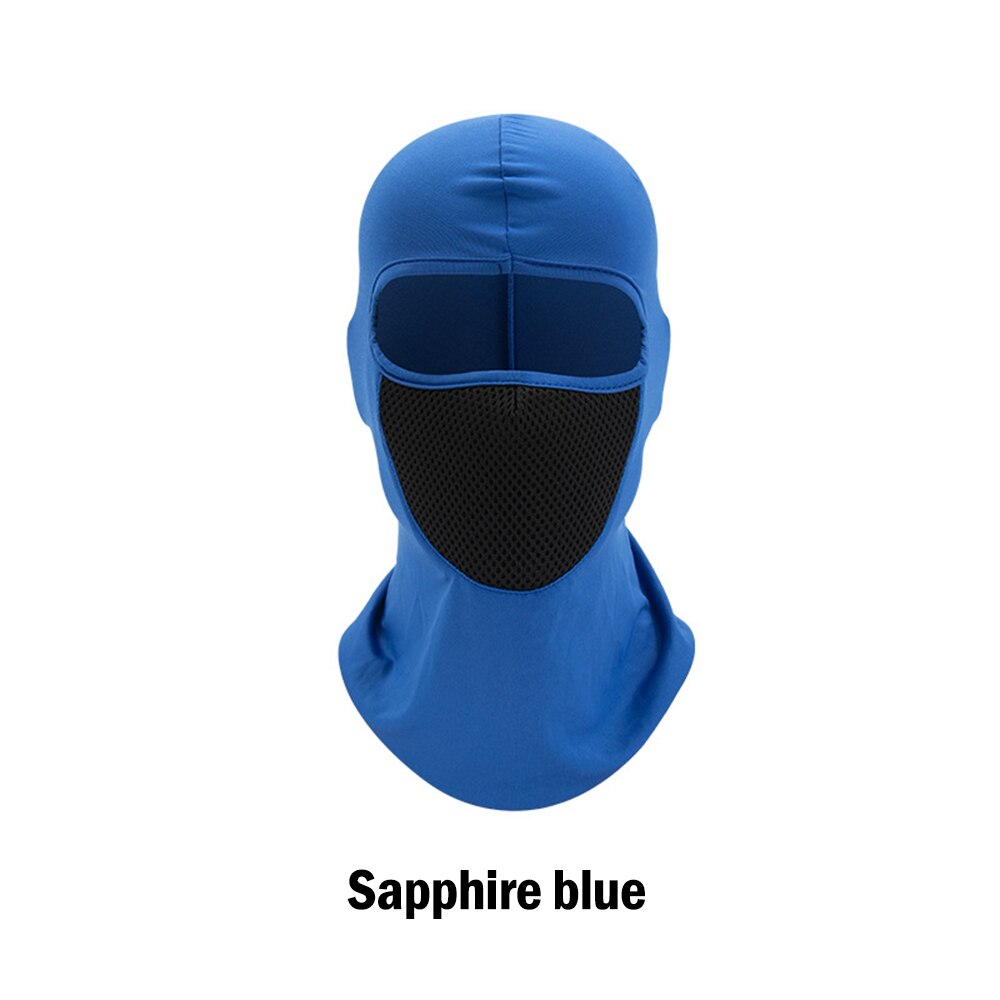 Motorcycle Mask Motorcycle Sun protection and dustproof headgear riding hat hood windproof outdoor riding hood mask dust mask: YS-E-06Sapphire Blue