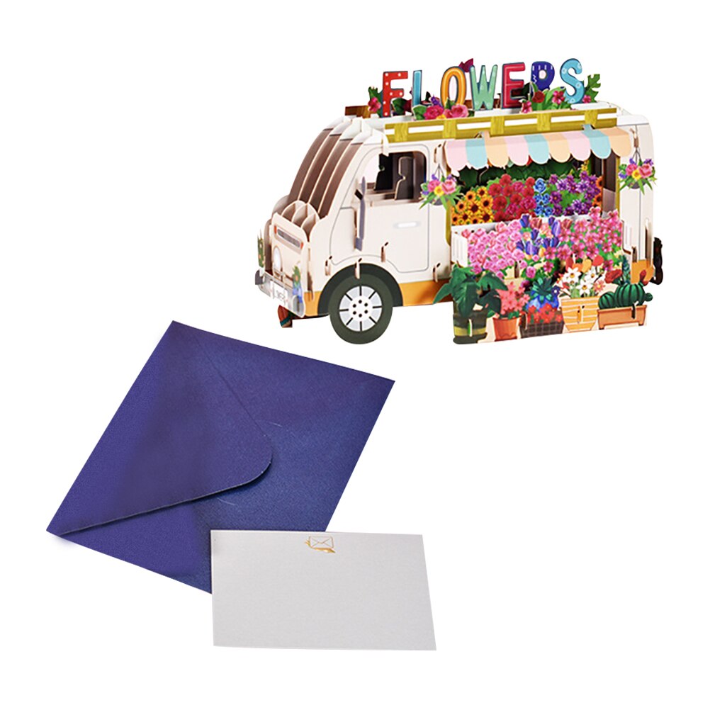 3Pcs Children Greeting Cards 3D Greeting Cards Children Blessing Cards for Decor