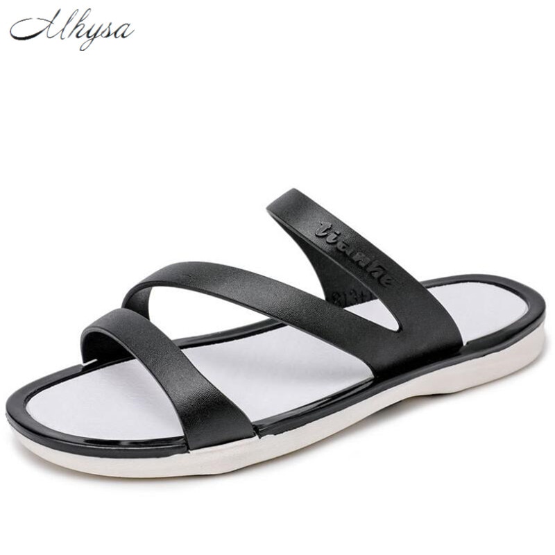 Mhysa dames slippers zomer slip on dames sandalen schoenen casual zachte leren slippers dames flats slippers schoenen