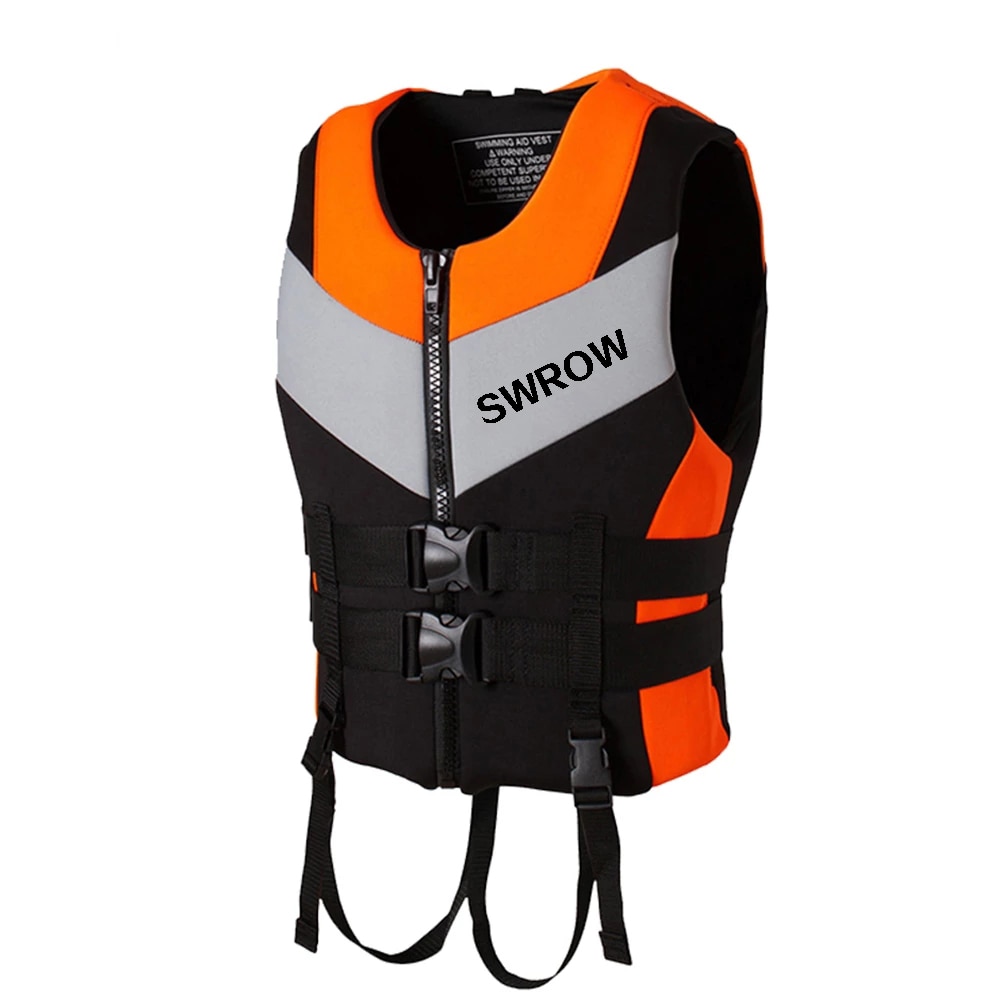 Outdoor rafting Neoprene Life Jacket Adult Safety Life Vest Water Sports Fishing Vest Kayaking Boating Swimming Drifting