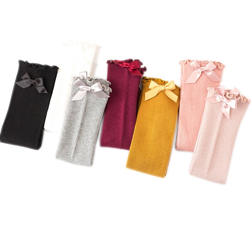 Xia Shuang Needle Bow Lace Cotton In Canister Girl Baby Baby Socks Relent Children Heap Socks