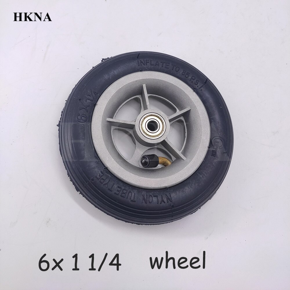 6 x 1 1/4 pneumatiske dækhjul 6*1 1/4 oppustningshjul til 6 tommer tilbehør til elektrisk elektrisk scooter