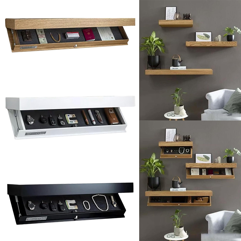 Hidden Shelf With Secret Compartment Magic Flap Hidden Shelf Wall-mounted Hidden Furniture Storage Concealed Compartment