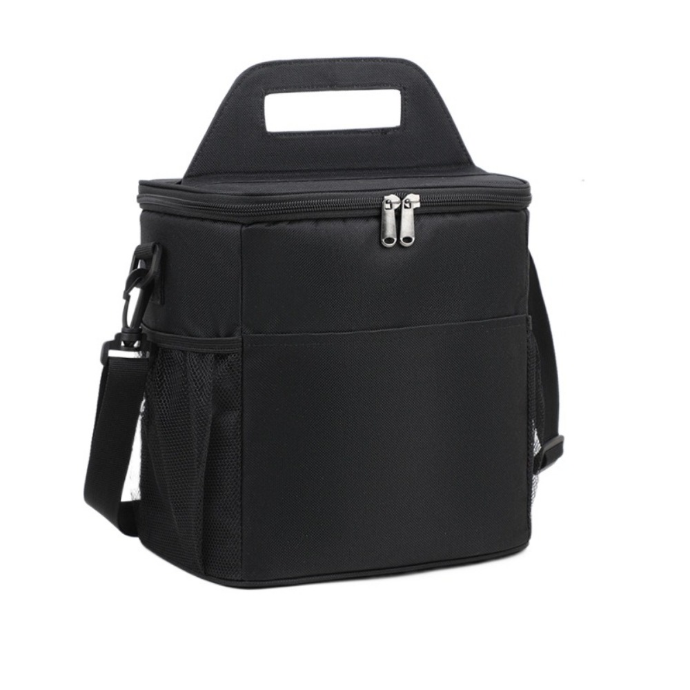 Large Capacity Insulated Cooler Bags Portable Thickened Lunch Food Thermal Box with Handle Removable Strap Insulated Lunch Bag: green