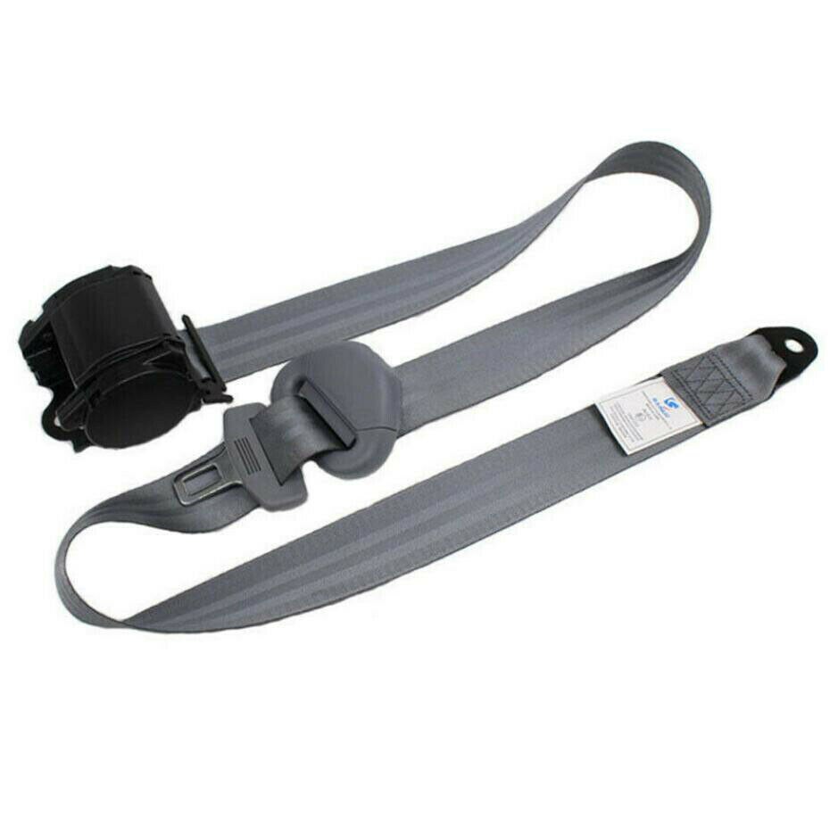 Ceintures de siège de voiture, gris Beige, pour 3 points, avec câble de sécurité, boucle rigide incurvée, accessoires de voyage