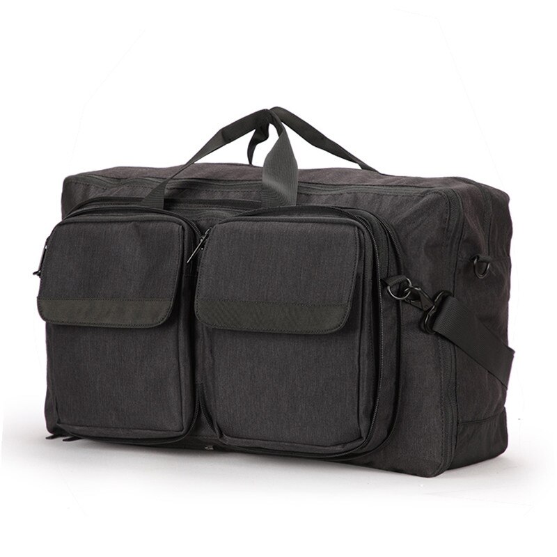 Multifunction sacos de viagem dos homens grande capacidade à prova dwaterproof água duffle saco masculino esporte ao ar livre ginásio bolsa ombro moda bagagem bolsa: Black