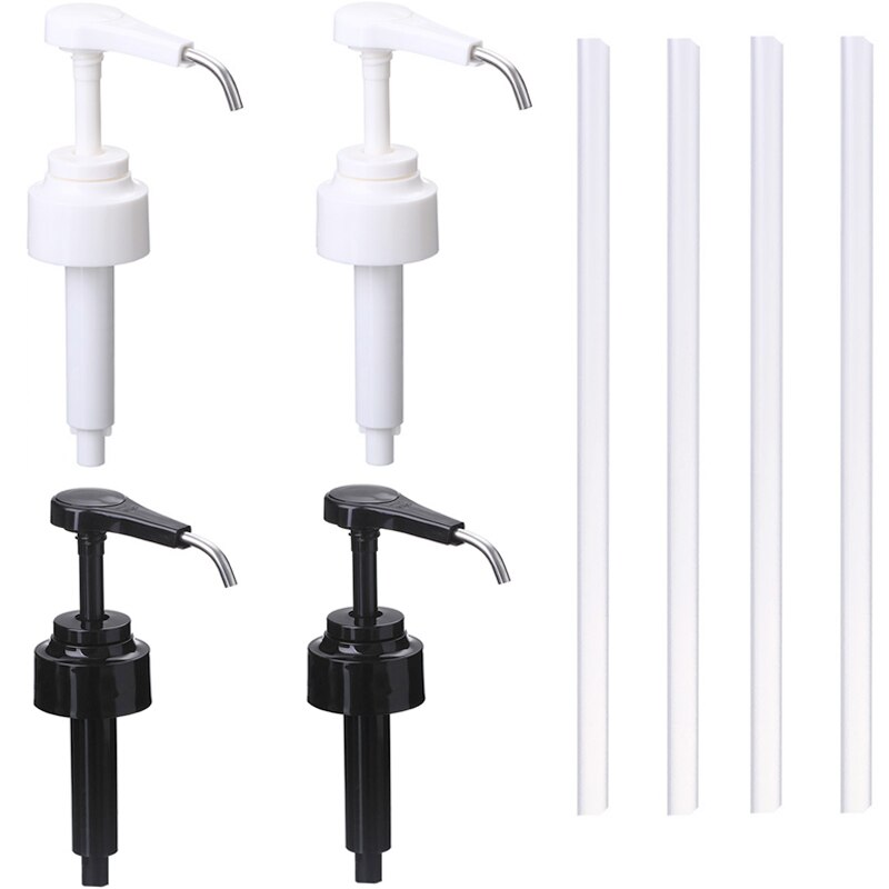 Distributeur de liquide pour Monin et sirop de café 1l, 1/2/4 pièces, bouteille de jus 10ml, pompe de cuisine, bureau: 4pcs