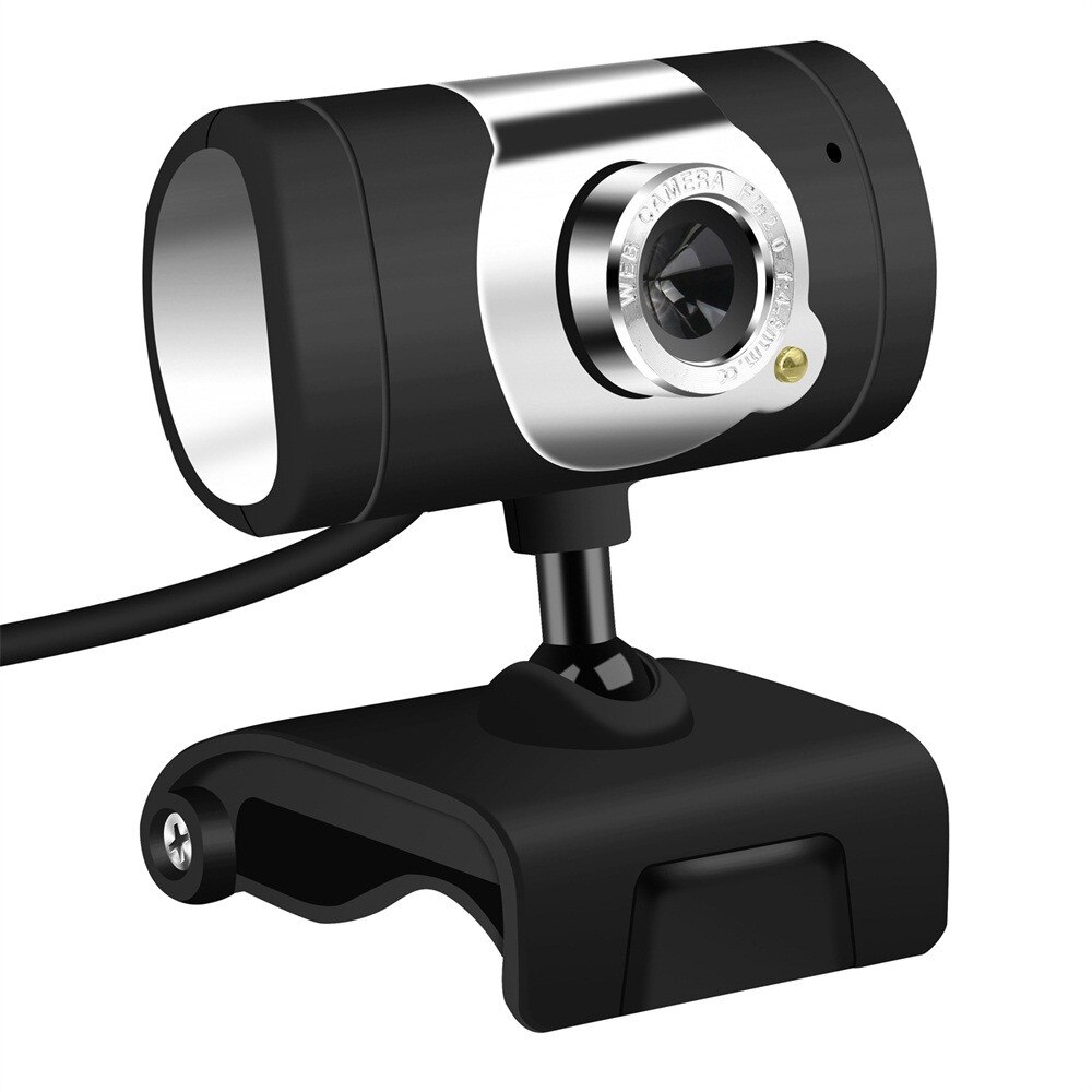 Caméra Webcam HD 12 mégapixels USB2.0 avec gauche droite 360 degrés et haut vers le bas 30 degrés rotatif pour ordinateur portable