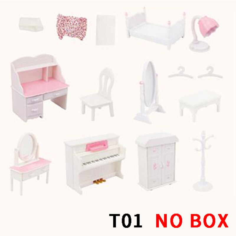 Girl Pretends To Play Simulation Child Forest Animal Family 1/12 Forest Family Furniture Set 1:12 Scale House Doll Furniture: T01