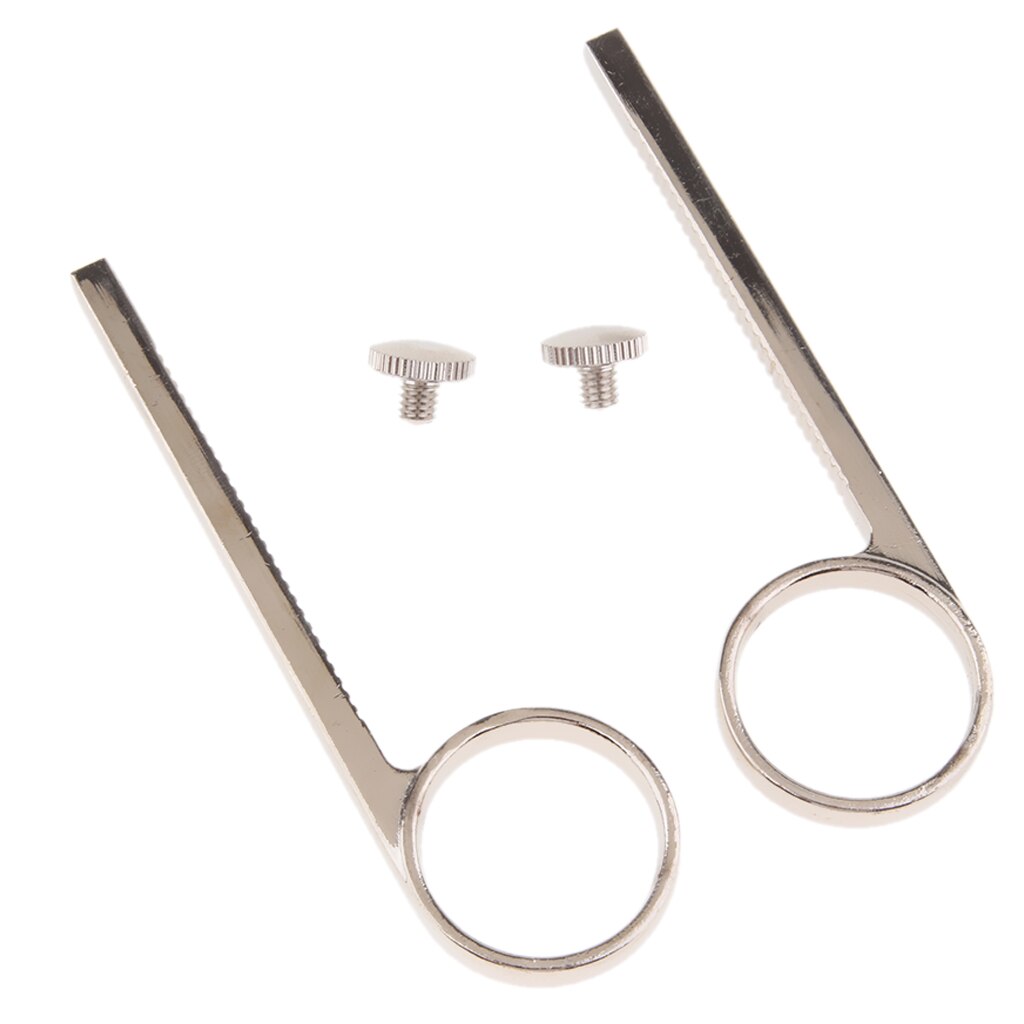 2 piezas de la trompeta de anillo de dedo con arreglar tornillos para trompeta de sustitución de instrumento partes
